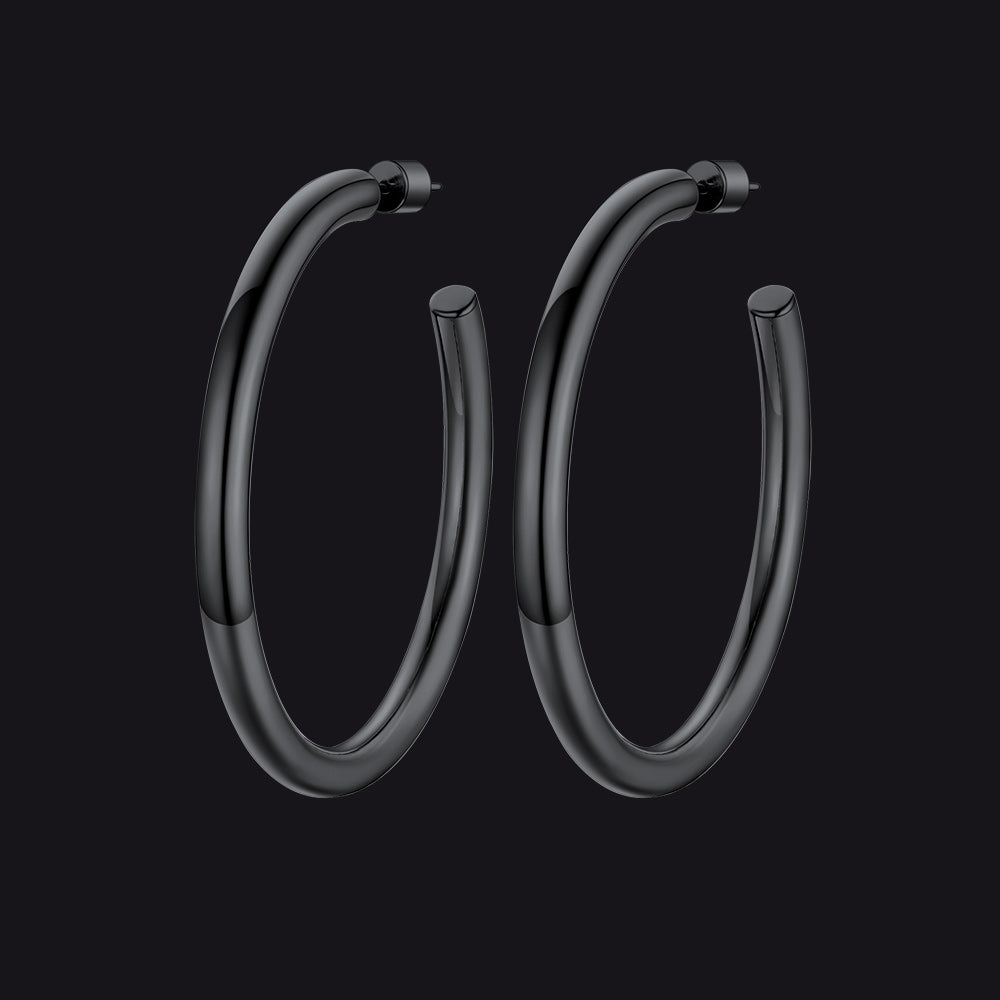 20/30/40/60/80mm Large Thin Hoop Earrings for Women