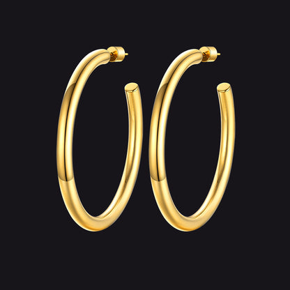 20/30/40/60/80mm Large Thin Hoop Earrings for Women