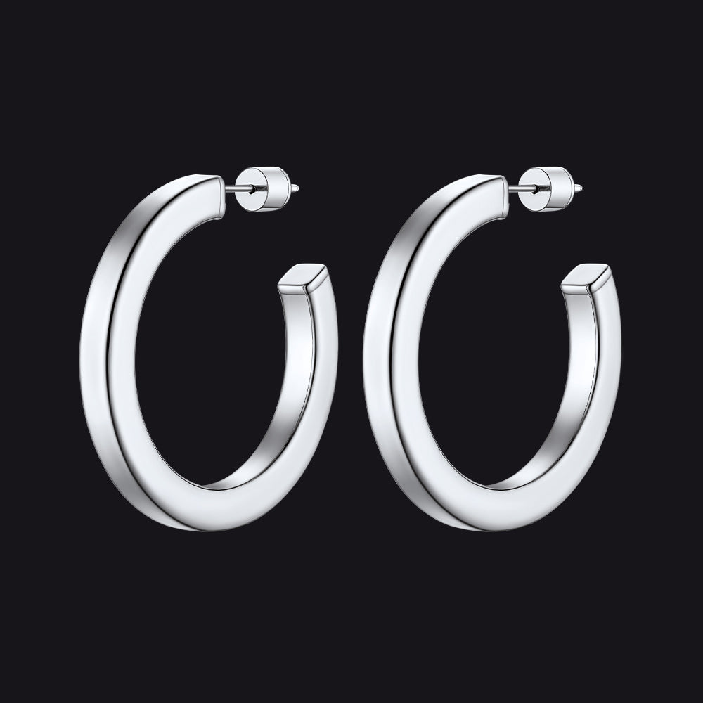 20/30/40/60/80mm Minimalist Hoop Earrings for Women