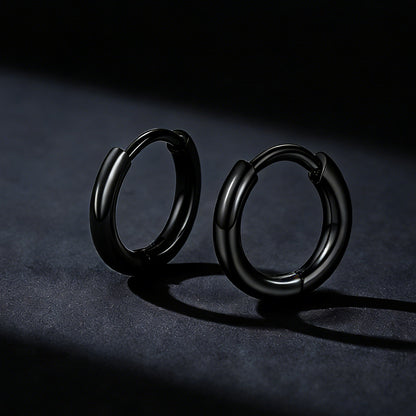 Stainless Steel Small Huggie Hoop Earrings for Men Women