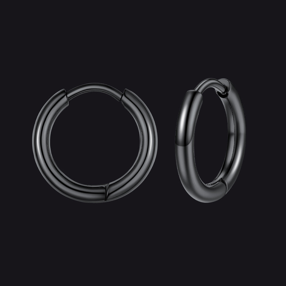 Stainless Steel Small Huggie Hoop Earrings for Men Women