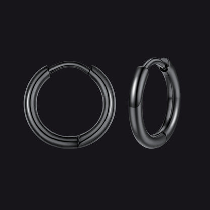Stainless Steel Small Huggie Hoop Earrings for Men Women