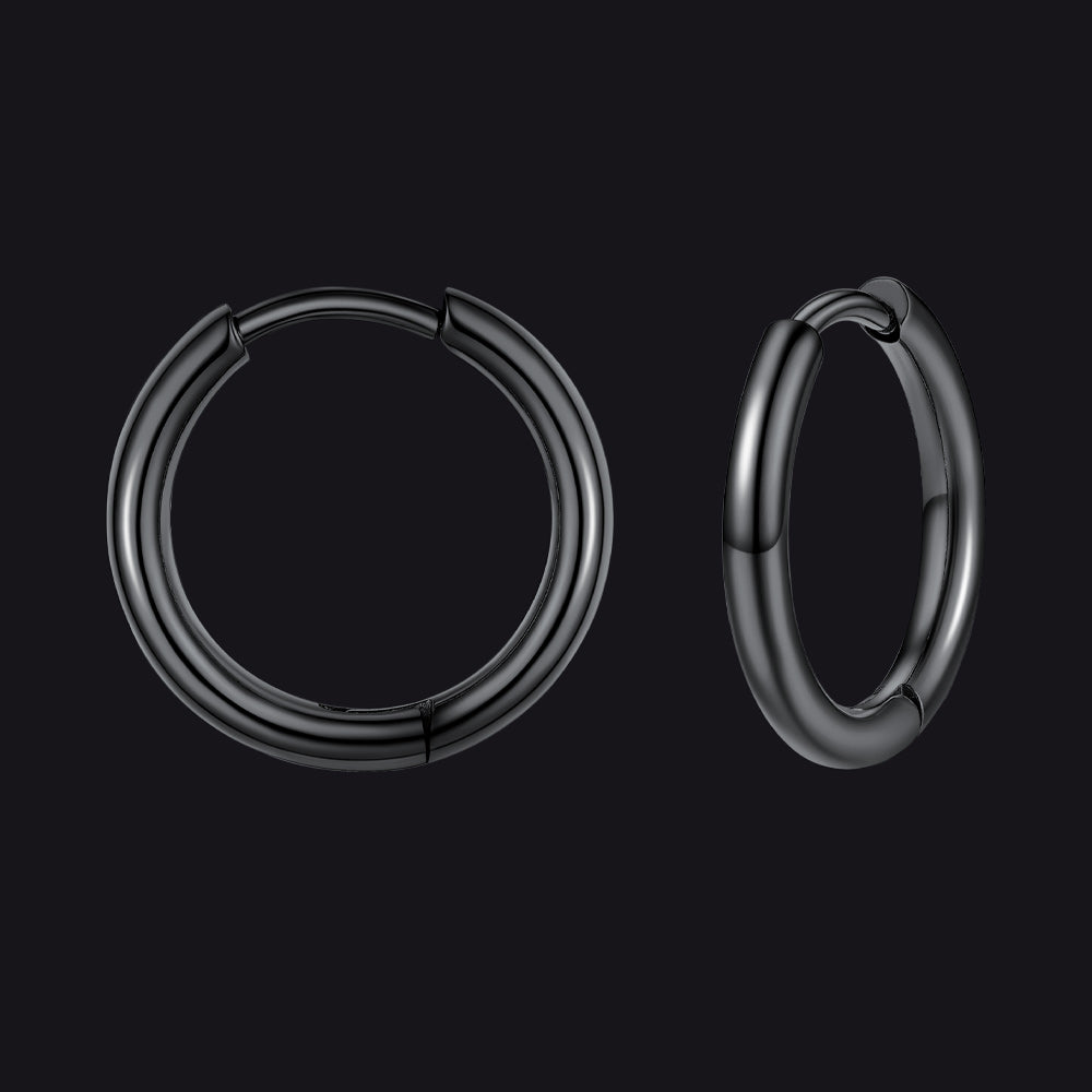 Stainless Steel Small Huggie Hoop Earrings for Men Women