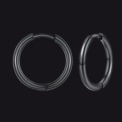 Stainless Steel Small Huggie Hoop Earrings for Men Women