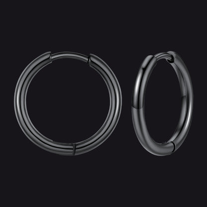 Stainless Steel Small Huggie Hoop Earrings for Men Women