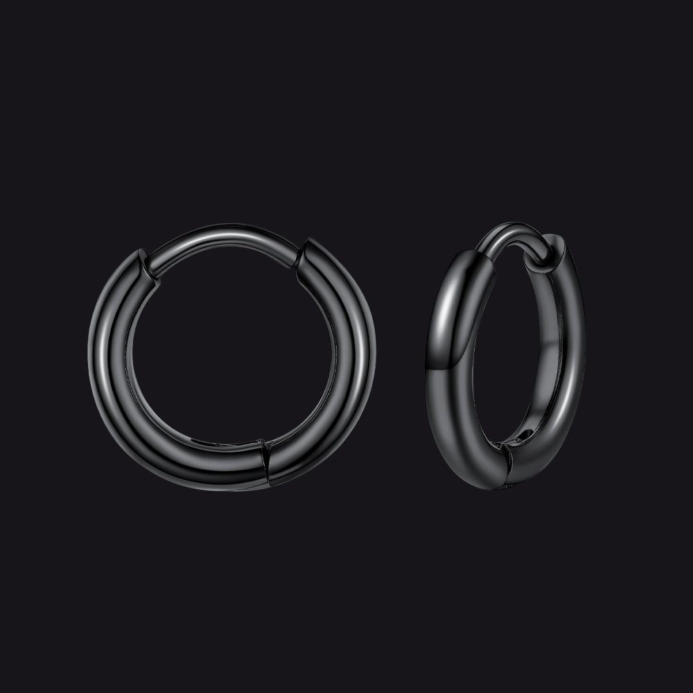 Stainless Steel Small Huggie Hoop Earrings for Men Women