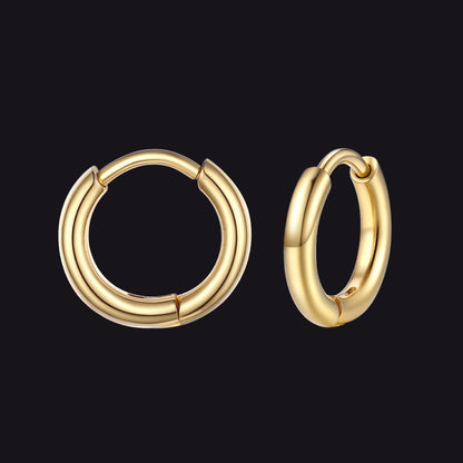 Stainless Steel Small Huggie Hoop Earrings for Men Women