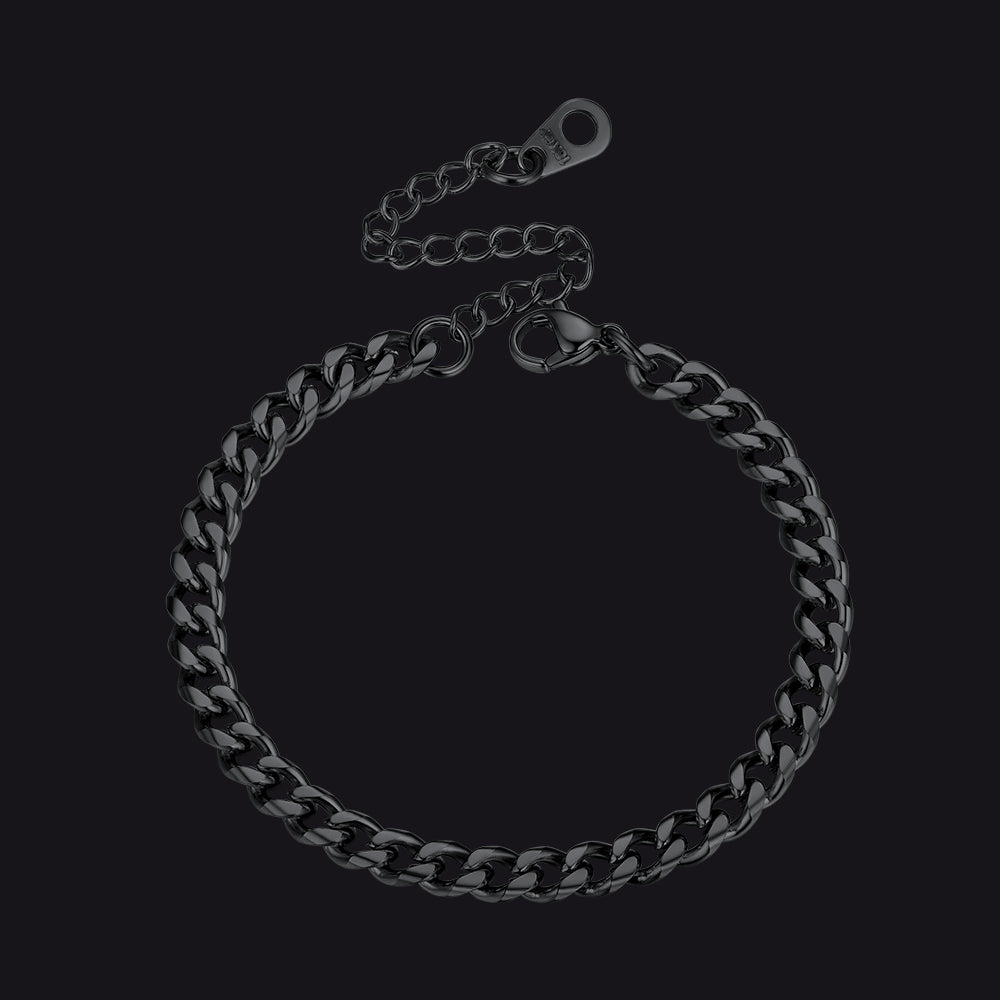 4MM Cuban Chain Link Bracelet
