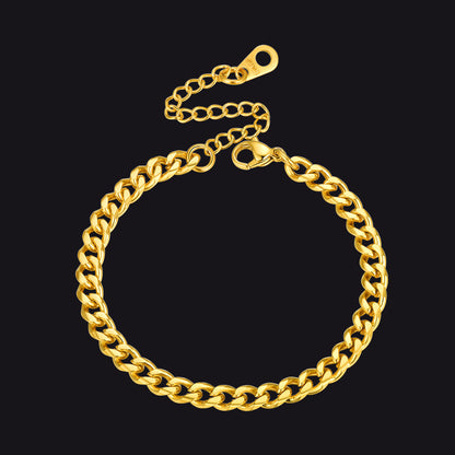 4MM Cuban Chain Link Bracelet