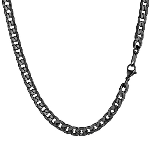 7MM Width Curban Chain Necklace for Menimg