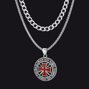 Cuban Chain & Saint Michael Necklace Layered Set for Men  