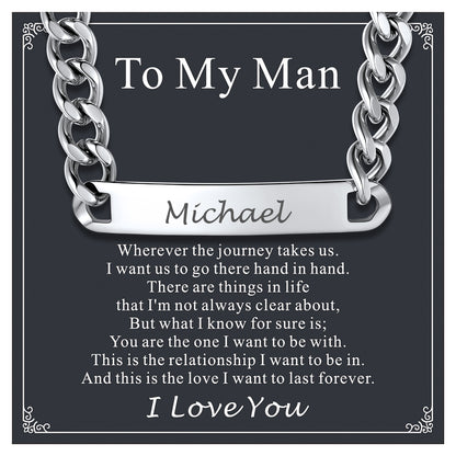 Silver personalized text choker chain necklace for men 10mm