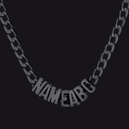 8MM Custom Name Cuban Chain Necklace for Men
