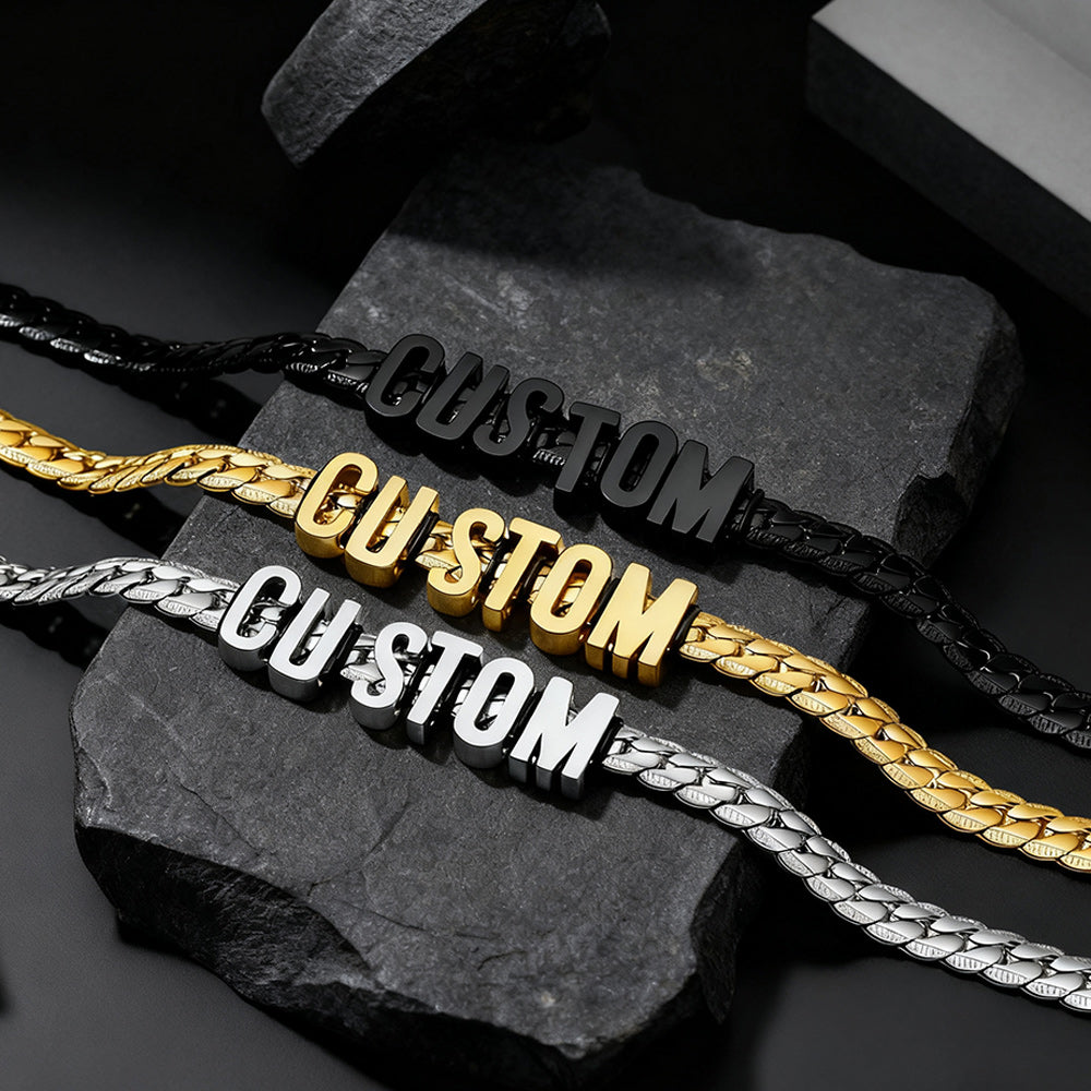 8MM Custom Name Cuban Chain Necklace