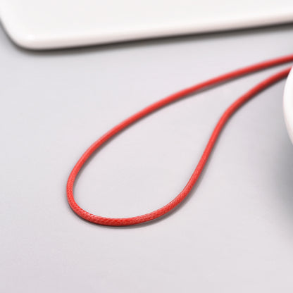 2/3mm Width Red Leather Chain Necklace for Men Women