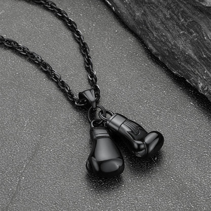 Boxing Gloves Pendant Bodybuilding Necklace for Men Boys