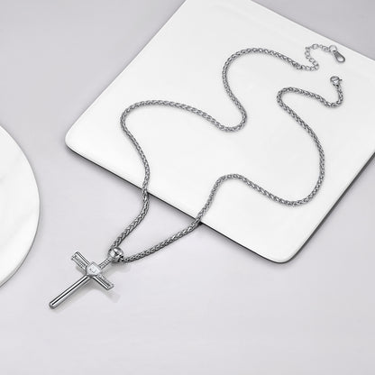 Baseball Cross Pendant Custom Sport Necklace