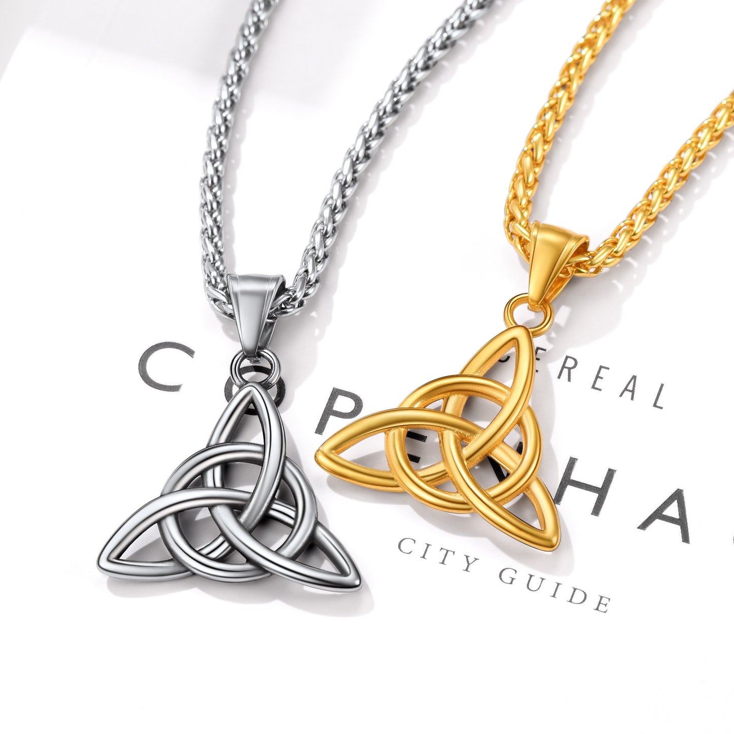 Celtic Trinity Knot Pendant Necklace FaithHeart