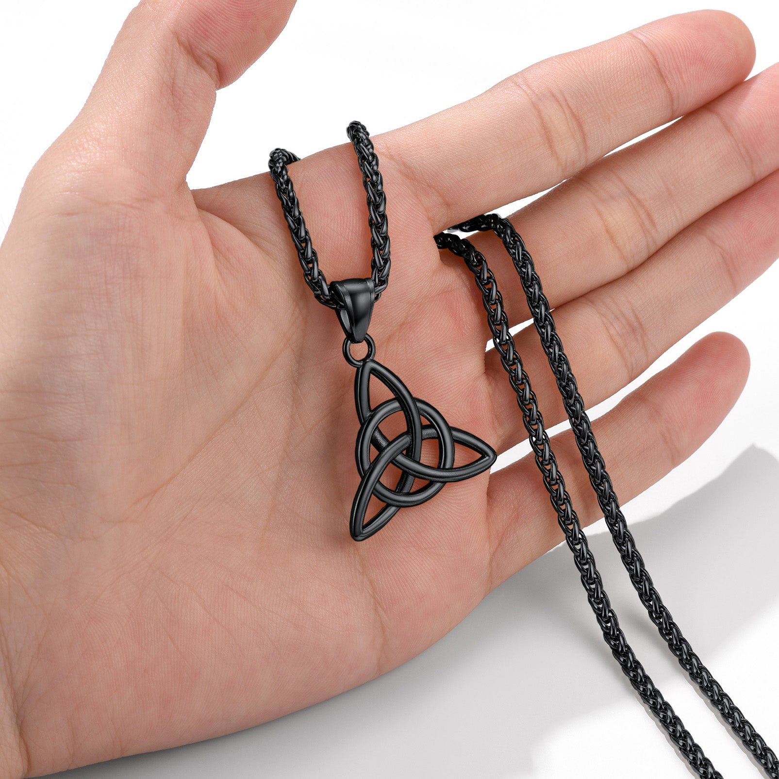 Celtic Trinity Knot Pendant Necklace FaithHeart