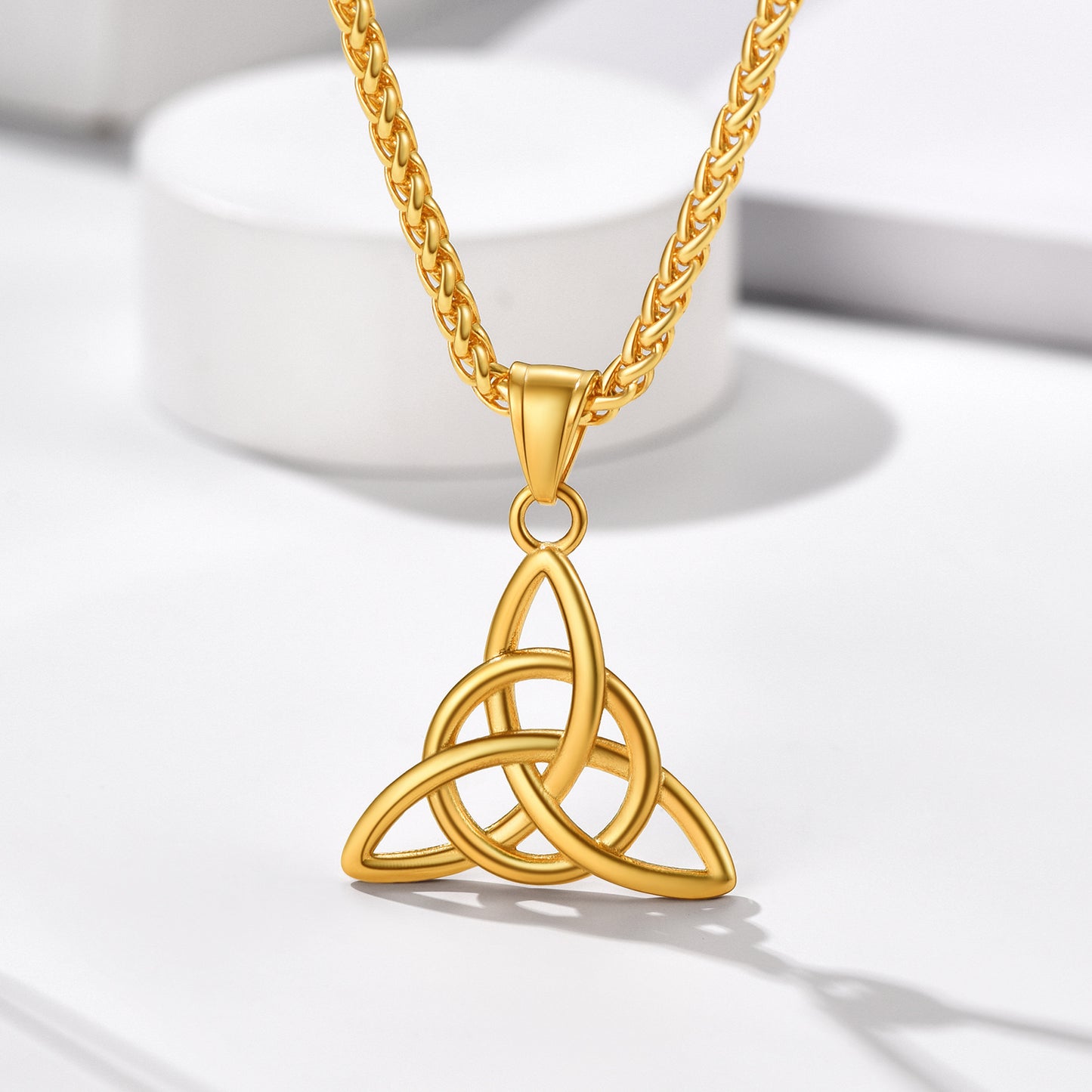 Celtic Trinity Knot Pendant Necklace FaithHeart