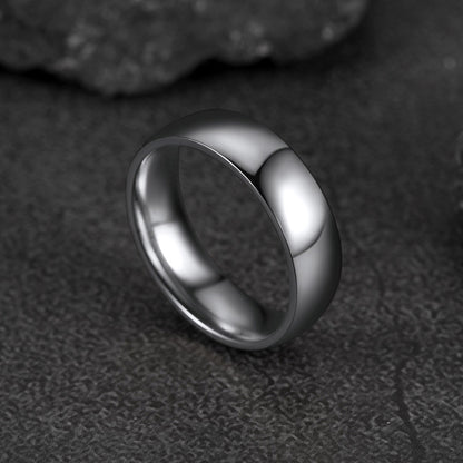  6mm Minimalist Plain Band Ring for Men Women