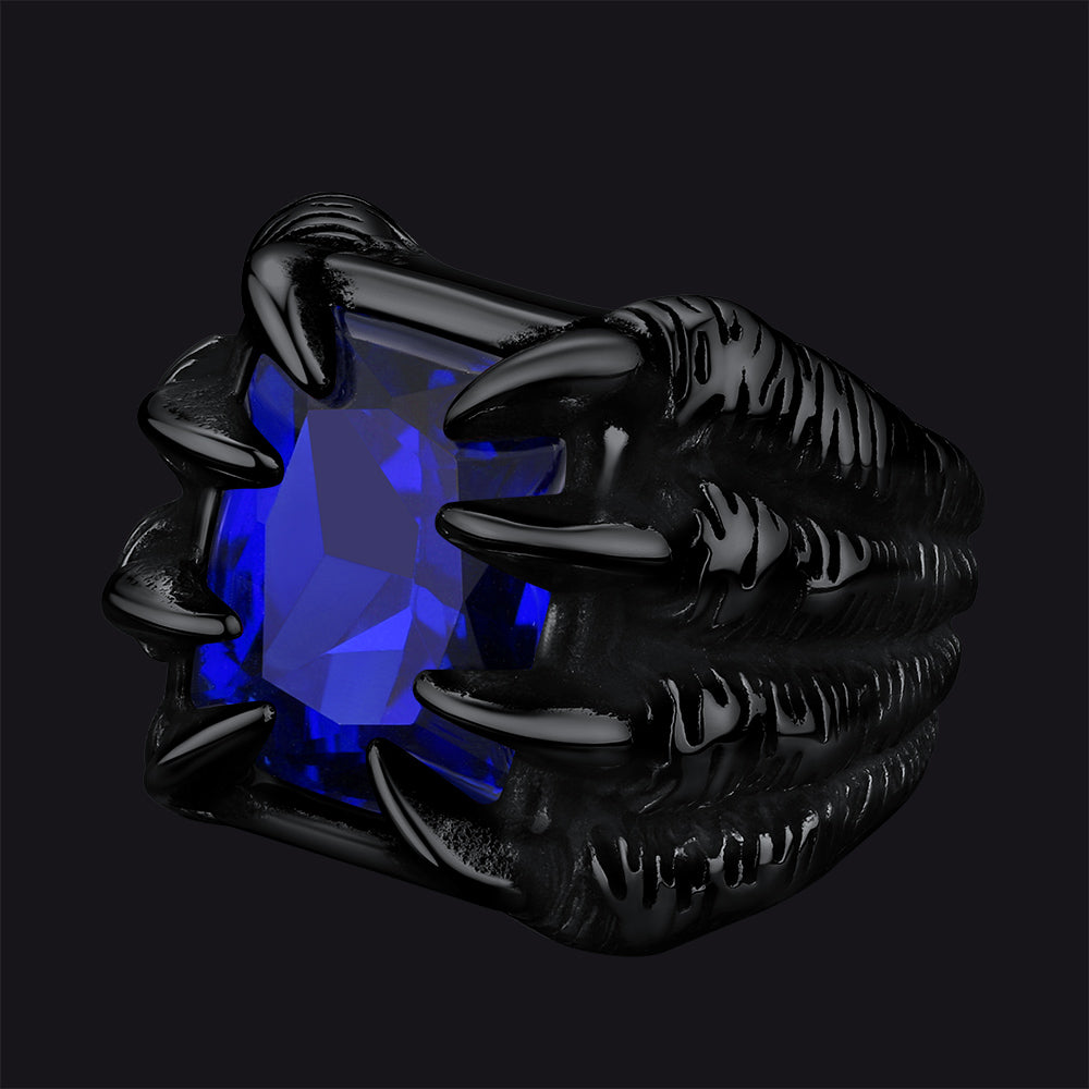 FaithHeart Gemstone Dragon Claw Ring For Men FaithHeart