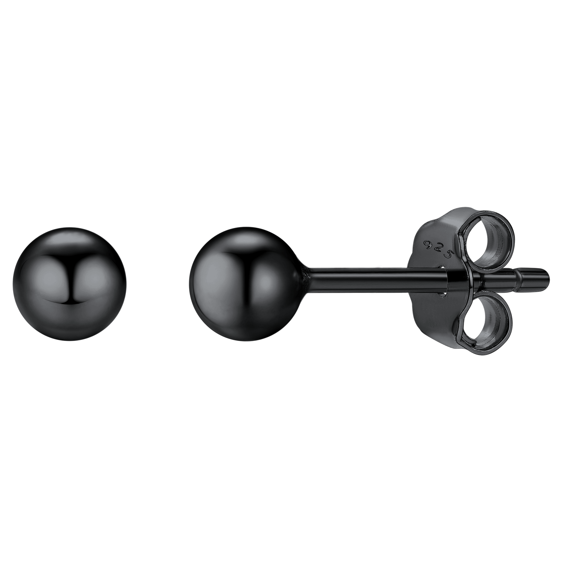 S925 Silver Minimalist Ball Stud Earrings for Women