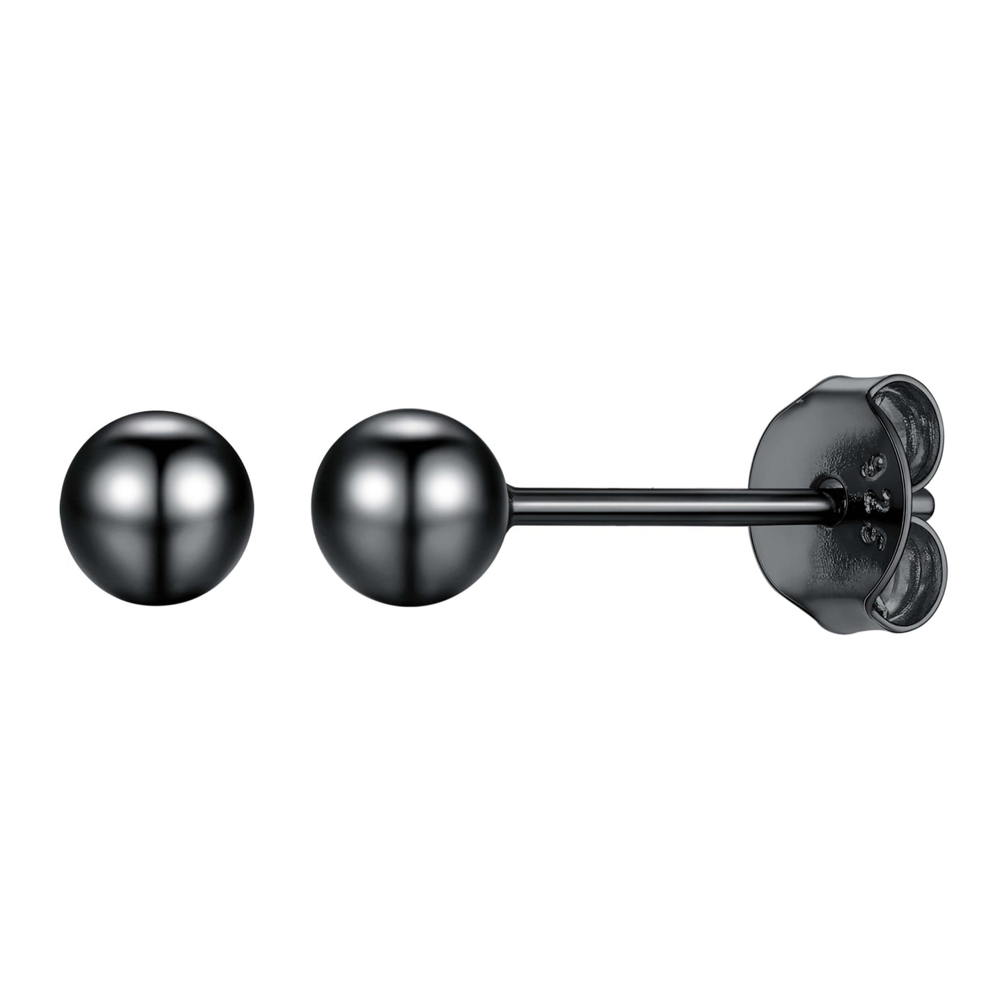 S925 Silver Minimalist Ball Stud Earrings for Women