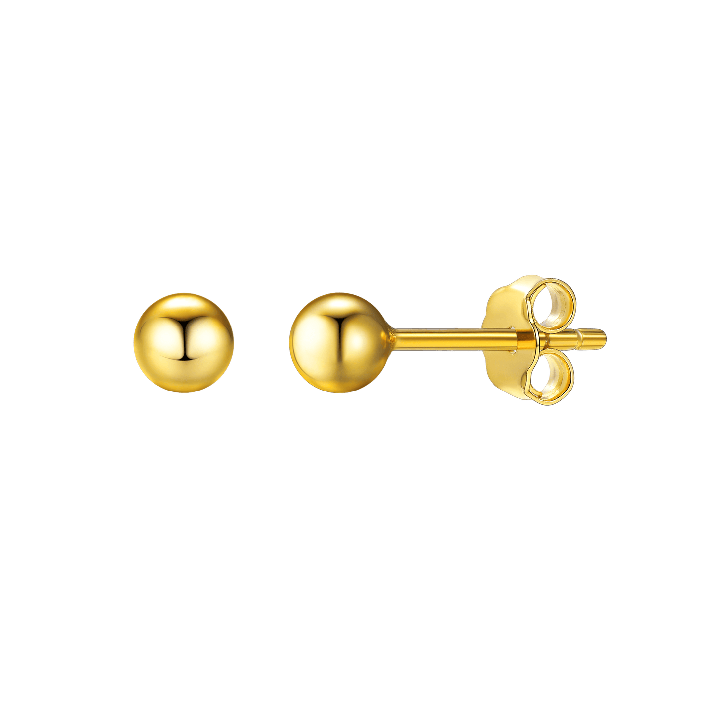 S925 Silver Minimalist Ball Stud Earrings for Women