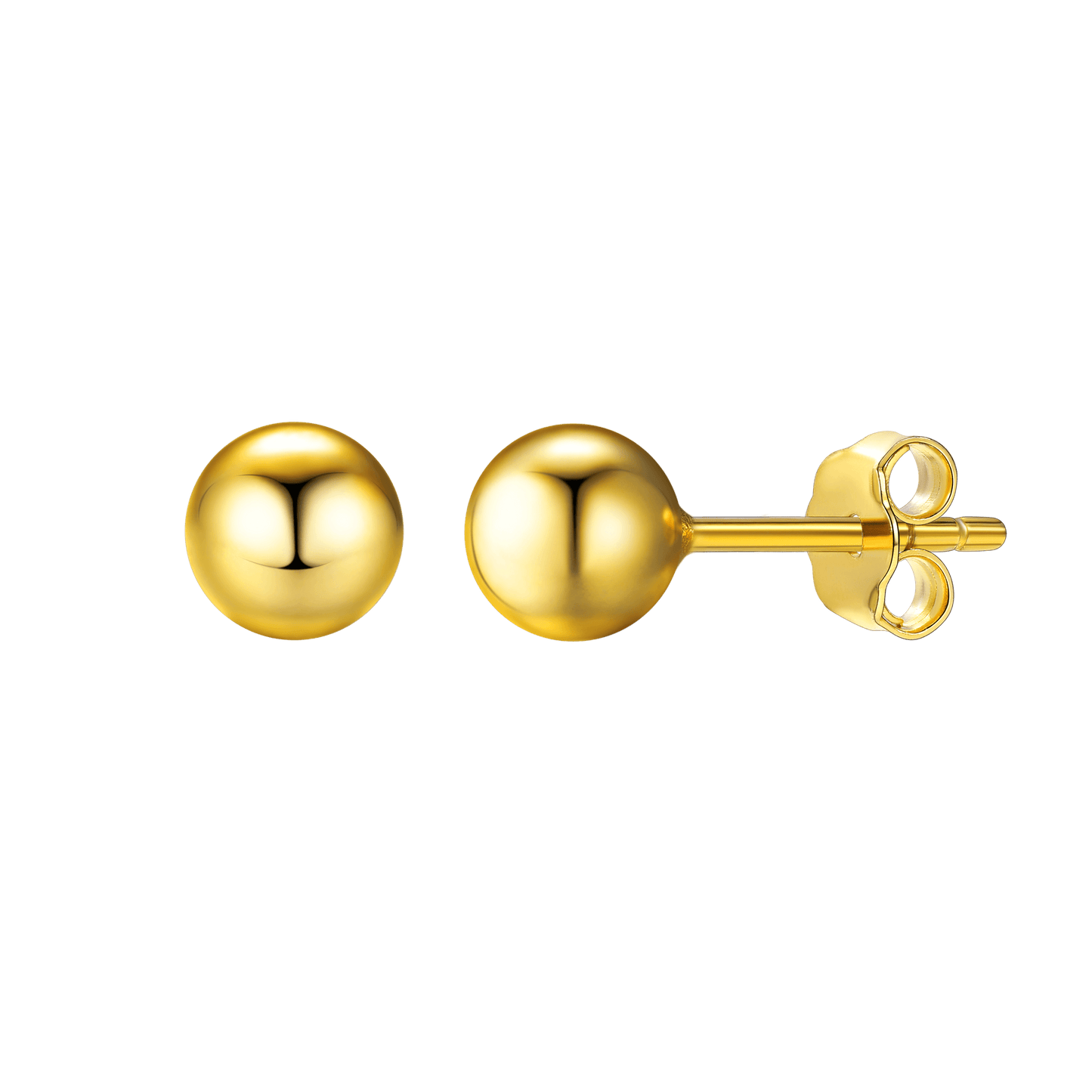 S925 Silver Minimalist Ball Stud Earrings for Women