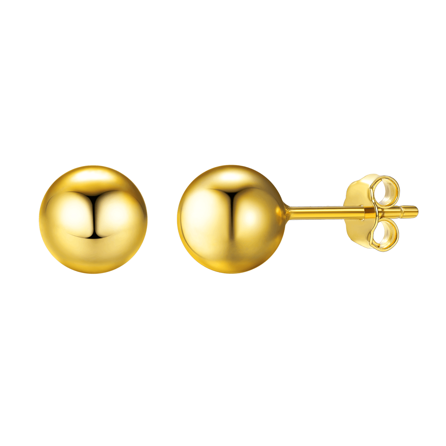 S925 Silver Minimalist Ball Stud Earrings for Women