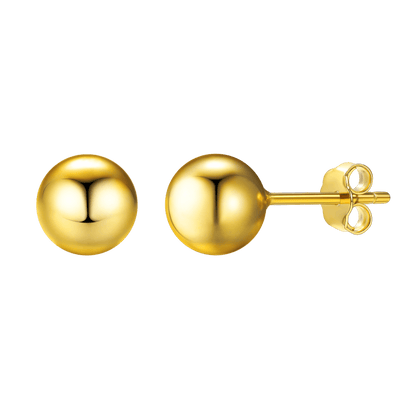 S925 Silver Minimalist Ball Stud Earrings for Women