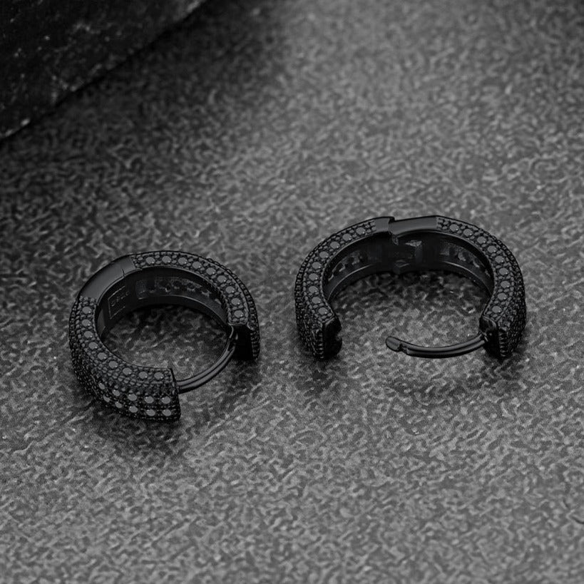 FaithHeart Zircon Hoop Sterling Silver Earrings FaithHeart Jewelry