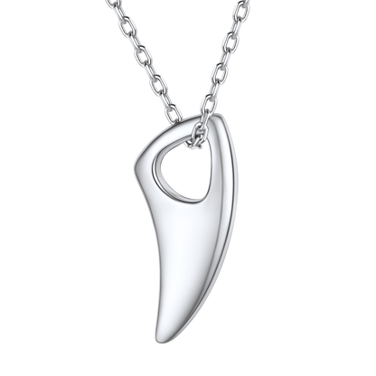 925 Sterling Silver Wolf Tooth Necklace
