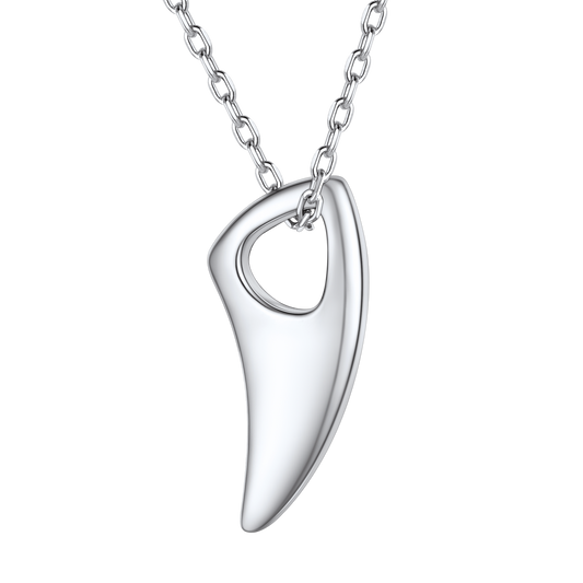 925 Sterling Silver Wolf Tooth Necklaceimg