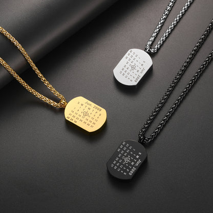 Personalised Urn Picture Dog Tag Necklace Memorial Jewelry