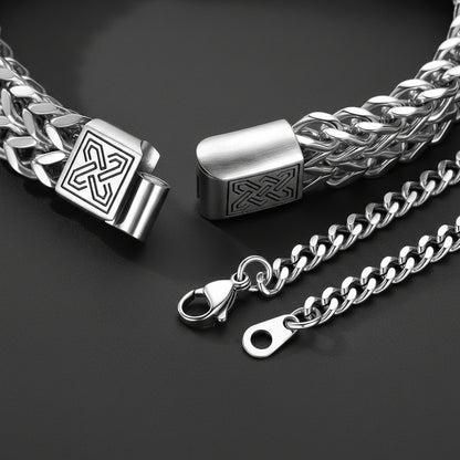 Custom Text Handcuffs Chain Bracelet Gift Set for Couple Details: Dimensions, Hypoallergenic, Lobster-Claw-Clasps