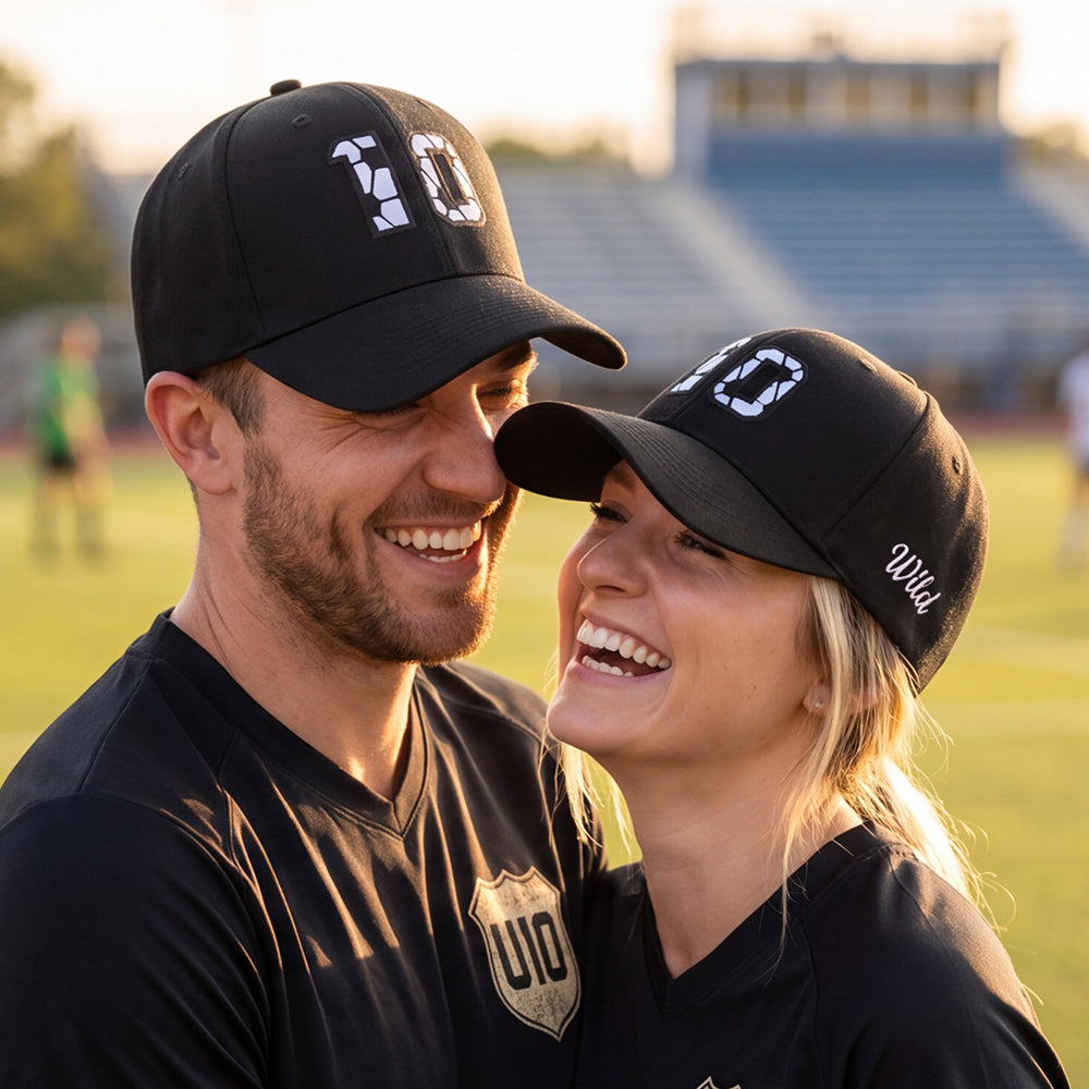 Custom Number Soccer Hat – Personalized Jersey Number Embroidered Cap for Sports Fans Men Women