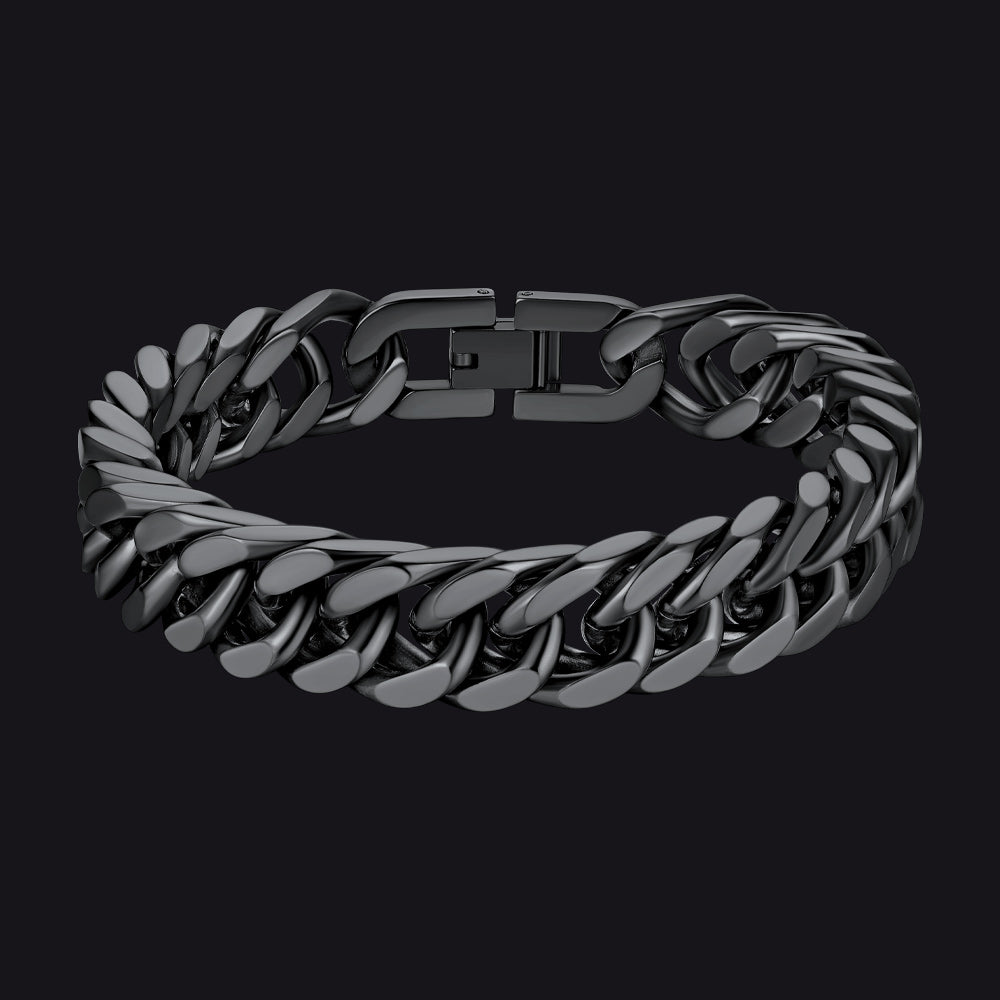 Miami Cuban Link Chain Bracelet Stainless Steel