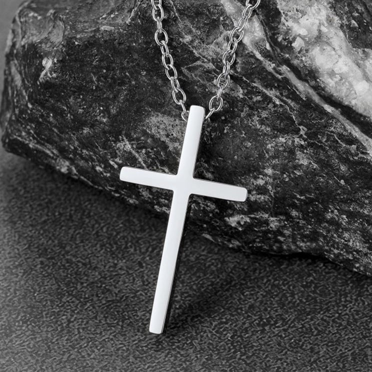 FaithHeart Classic Cross Necklace For Men/Women FaithHeart