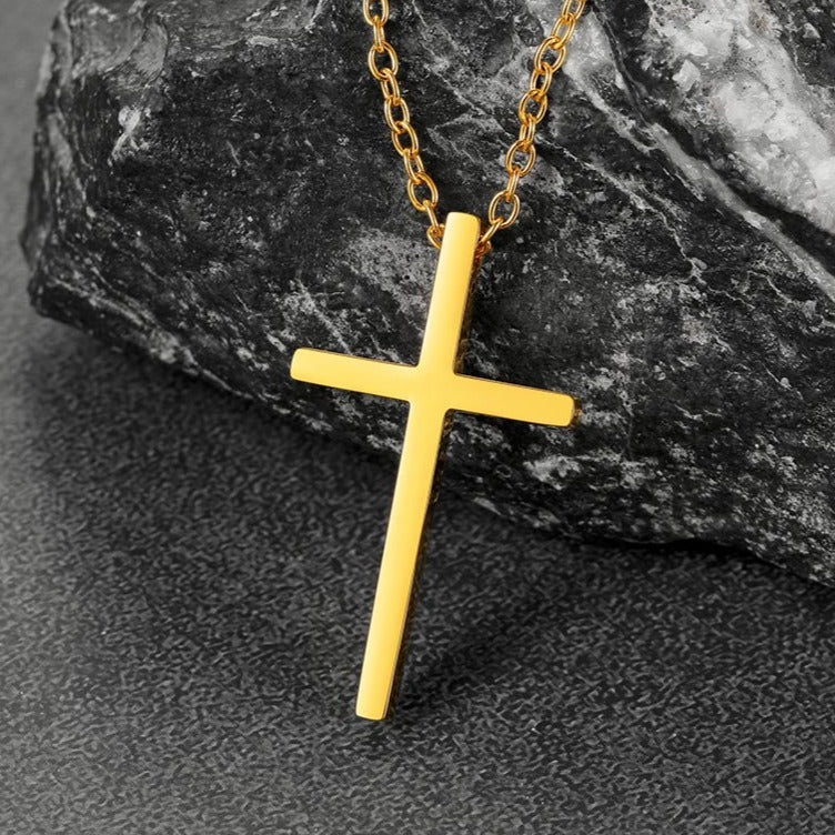 FaithHeart Classic Cross Necklace For Men/Women FaithHeart