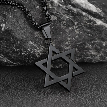 FaithHeart Jewish Star of David Necklace for Men FaithHeart
