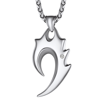 FaithHeart Wolf Viking Nordic Stainless Steel Pendant Necklaces FaithHeart Jewelry