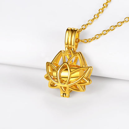 Customized Flower Urn Necklace Cremation Jewelry for Ashes