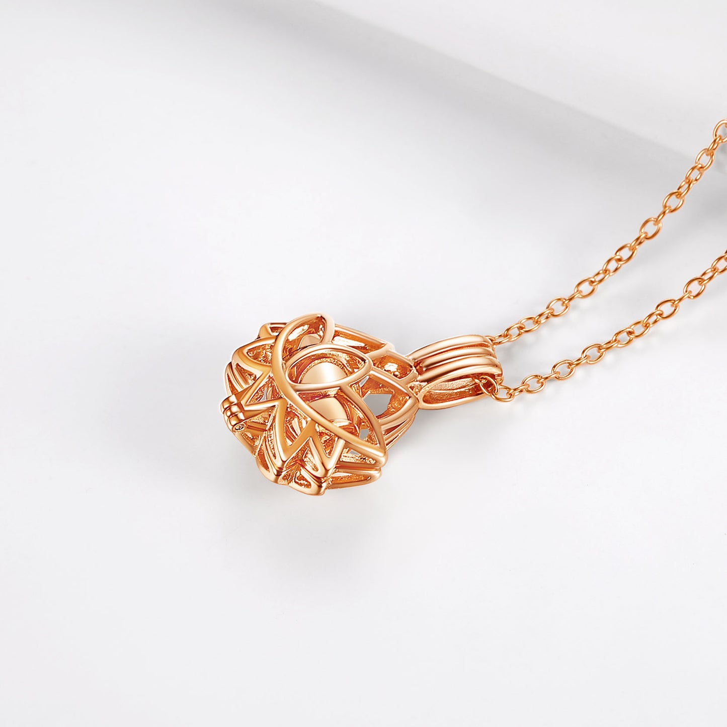 Customized Flower Urn Necklace Cremation Jewelry for Ashes