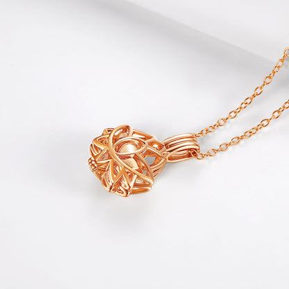 Customized Flower Urn Necklace Cremation Jewelry for Ashes