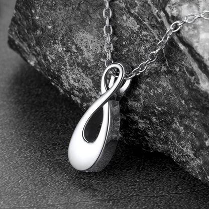 Customized Infinity Urn Necklace Cremation Jewelry for Ashes FaithHeart Jewelry