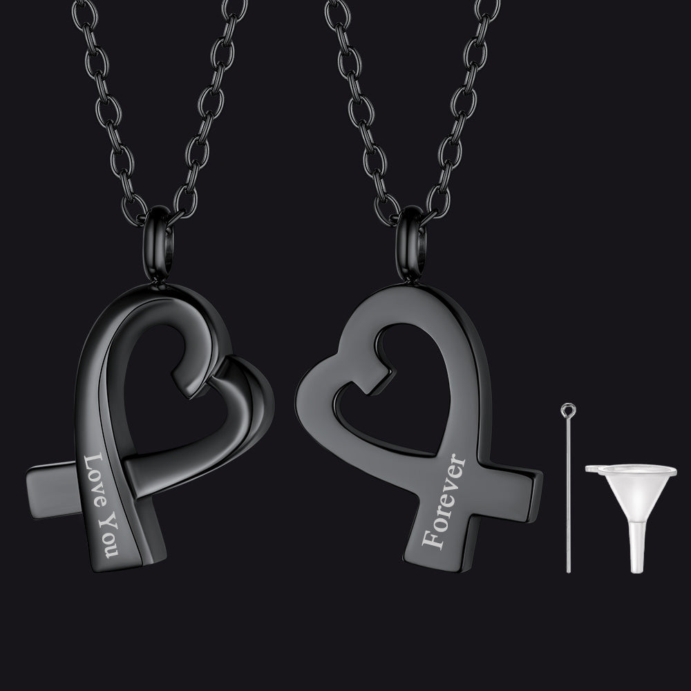 Custom Heart Urn Necklace Cremation Pendants for Ashes