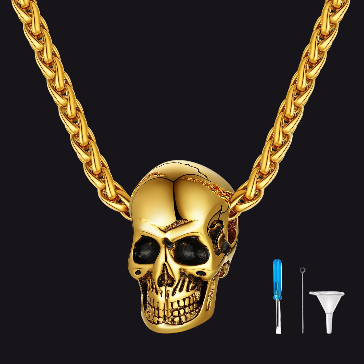 LovelyCharms Collier urne funéraire en acier inoxydable avec croix LovelyCharms Collier urne funéraire en acier inoxydable avec croix