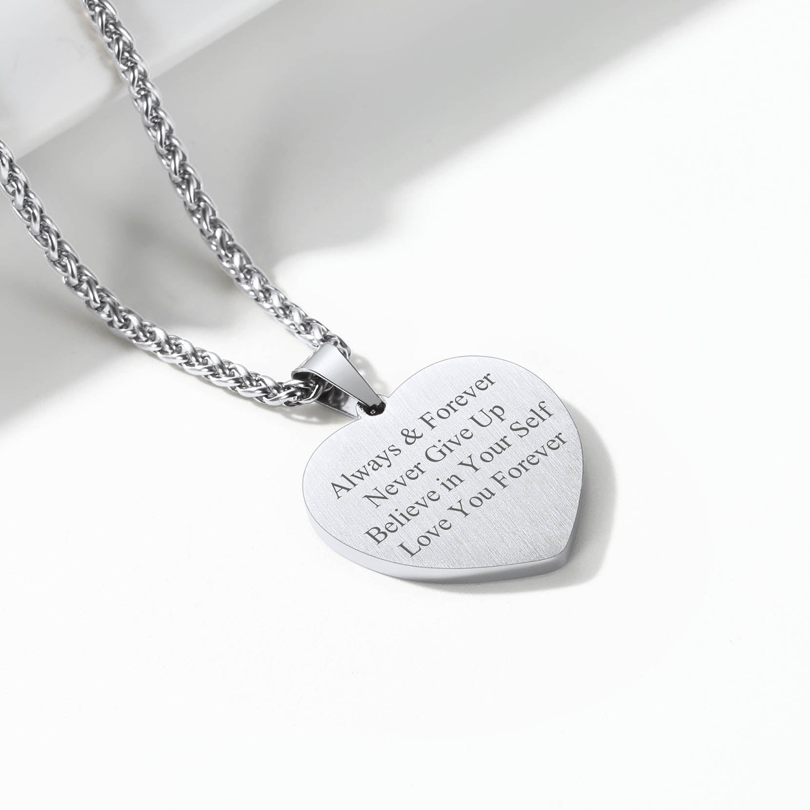 custom picture heart necklace for girlfriend or wife